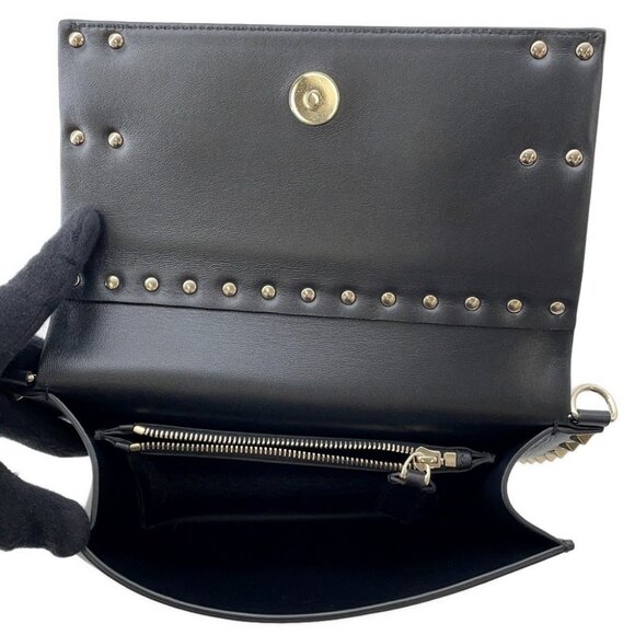 Valentino Garavani RockStudded Shoulder Bag Leather Black - Picture 16 of 16